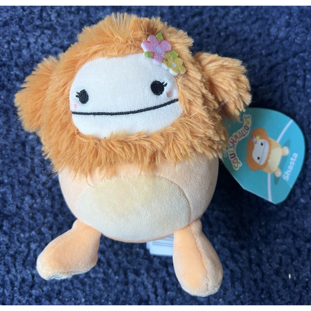 SQUISHMALLOWS Plush‎ Toy Shasta The Bigfoot 5" New With Tags Doll Animal Soft